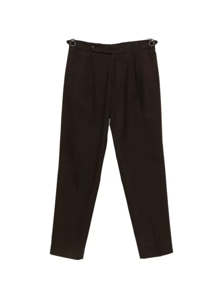 Pantaloni Boss cu cataramă maro