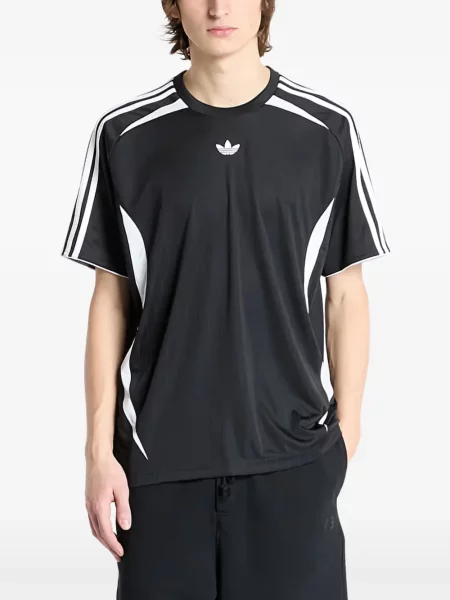 Бягане тениска Adidas с автограф отразяващ черно