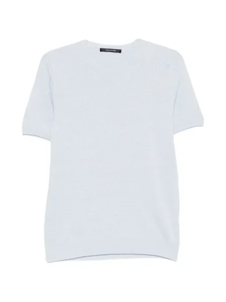 Pletena majica Tagliatore plava