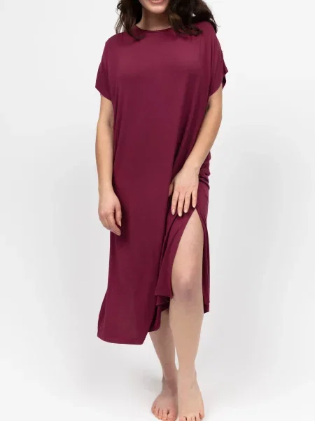 Нічна сорочка CYBERJAMMIES Yasmin модал бордовий