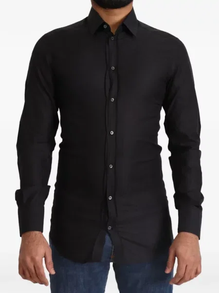 Lung cămașă Dolce & Gabbana negru