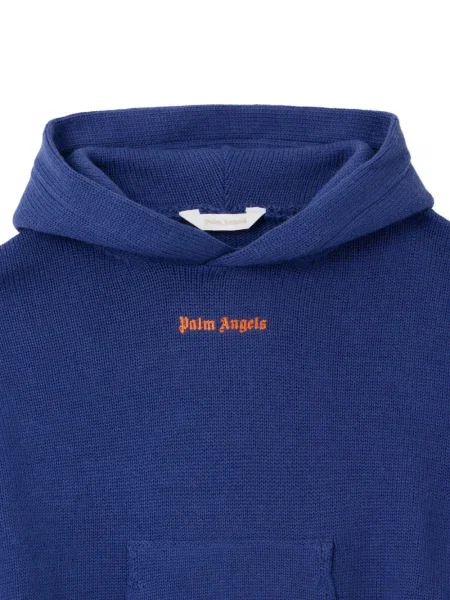 Bluza z kapturem dziecięca Palm Angels niebieska