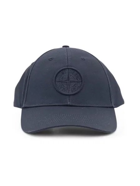 Czapka z daszkiem Stone Island z kamieniami niebieska
