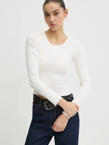 Tommy Jeans longsleeve beżowa