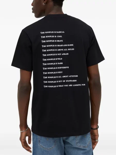 Tricou The Kooples cu imagine negru