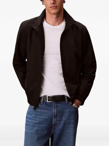 Geacă Calvin Klein cu imagine negru