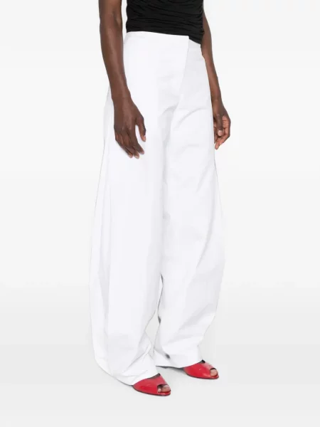 Pantaloni Brandon Maxwell alb