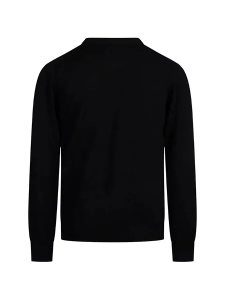 Pulover Mc2 Saint Barth cu broderie negru