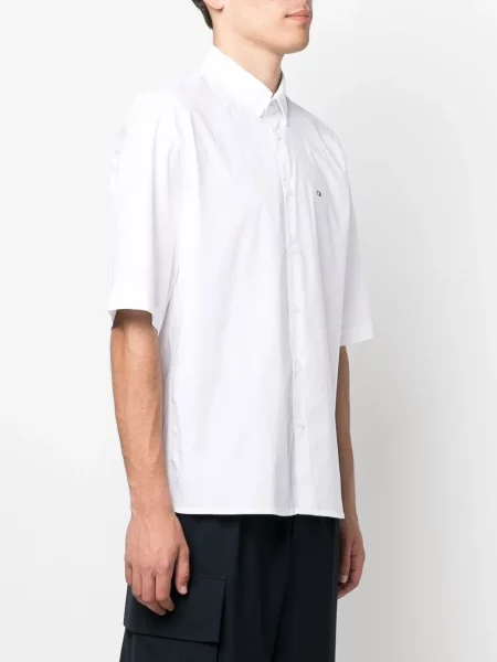 Krátká strečová košile Calvin Klein bílá