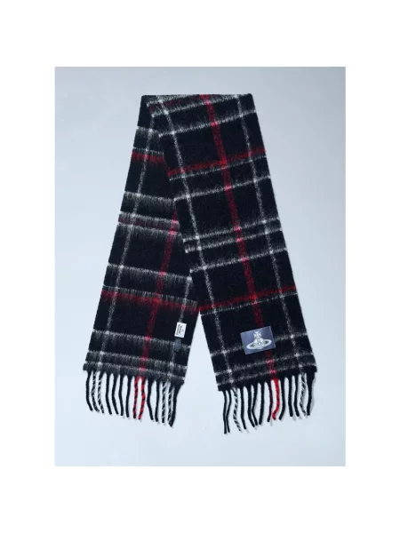Szal Vivienne Westwood wełniana czarna