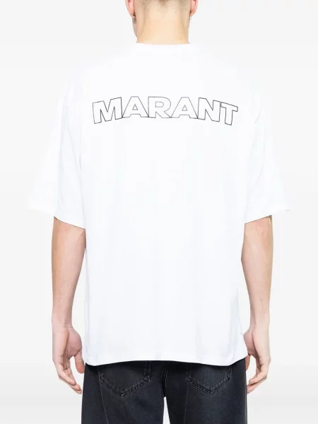 Tricou Marant cu decolteu rotund alb