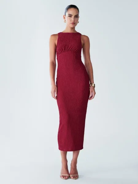 BWLDR Rochie cranberry roșu