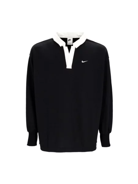 Długa koszulka polo Nike z długim rękawem czarna