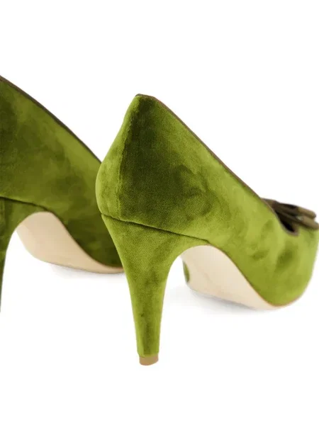 Pantofi cu toc Manolo Blahnik verde