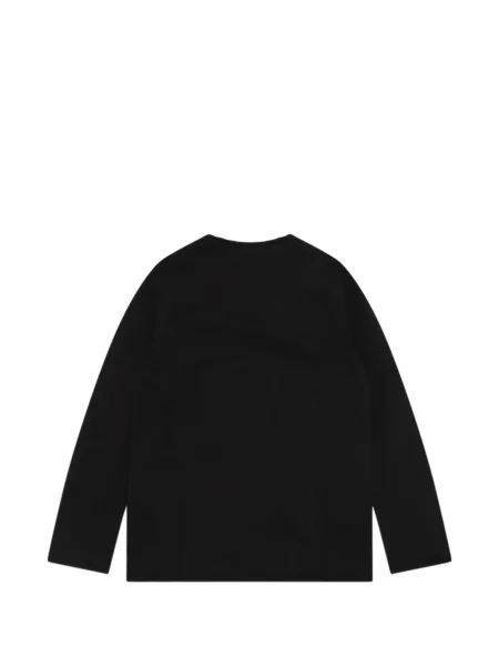 Pulover Black Comme Des Garçons cu decolteu rotund negru