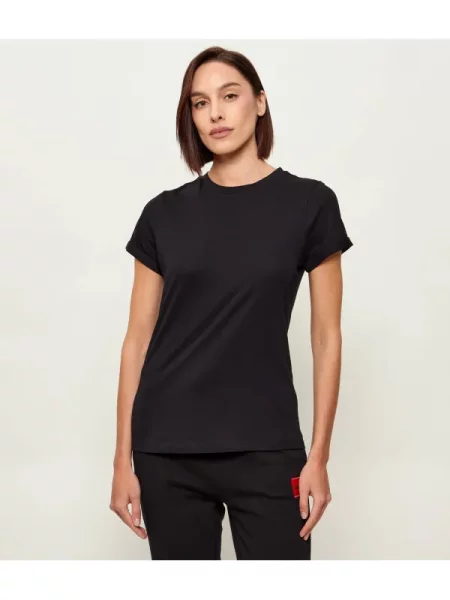 HUGO tricou The Plain negru