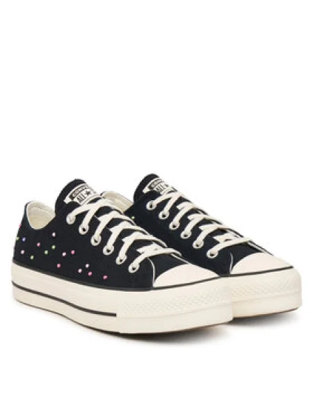 Tornacipő Converse Chuck Taylor All Star Lift Platform Mini Studs fekete