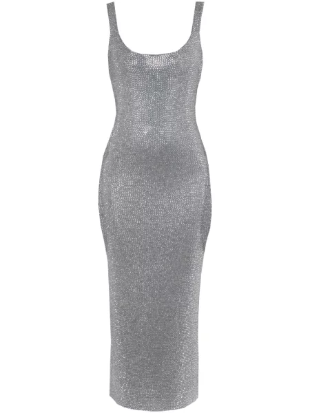 Rochie midi 16arlington tricotate gri