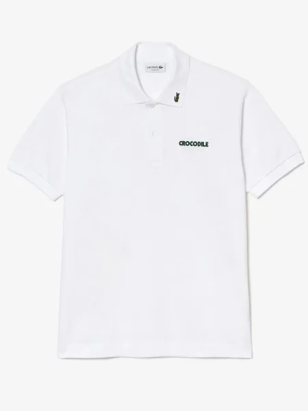 Поло Lacoste белое