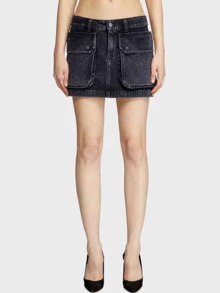 Джинсова спідниця Diesel чорна