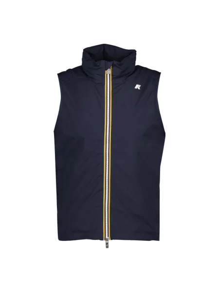 Lniana kamizelka K-way niebieska