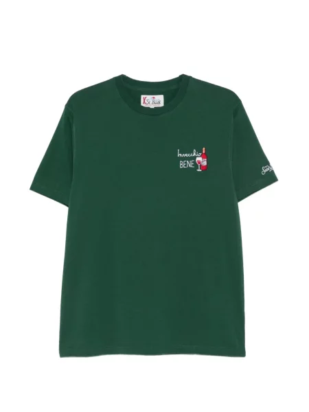 Tricou Mc2 Saint Barth cu broderie verde