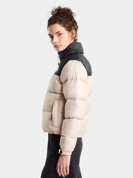 Пуховик The North Face ретро бежевый