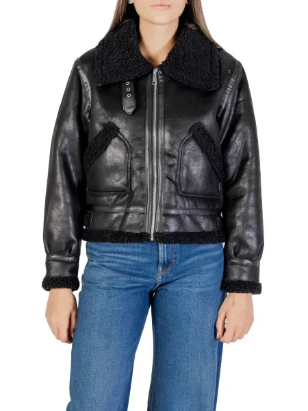 Kurtka skórzana Choral czarna