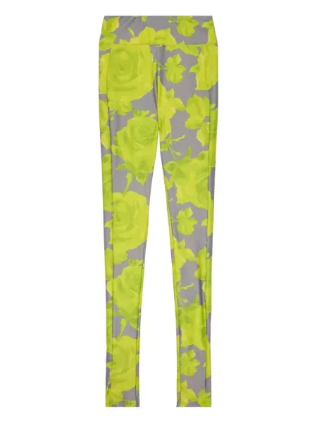 Pantaloni Msgm cu model floral cu imagine gri