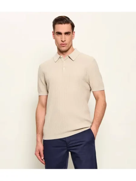 Tricou polo Bogner bej