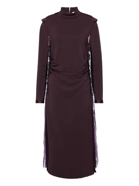 Rochie midi Maison Margiela până la genunchi de costum maro