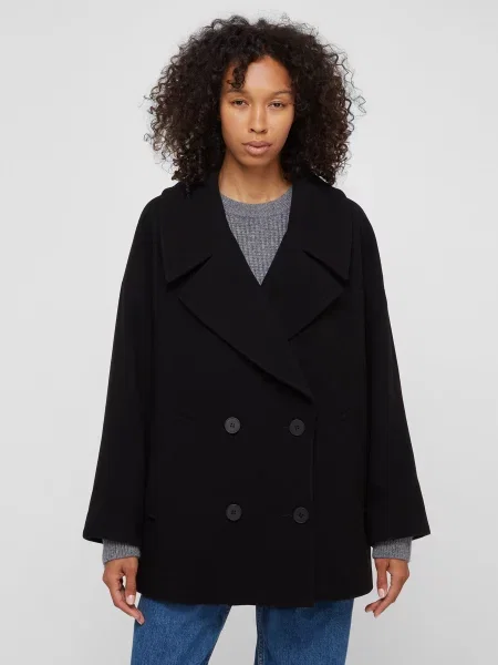 Пальта та плащі PRPY вовна/поліамід чорний