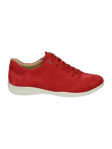 Sneakersy Hartjes z nubuku czerwone