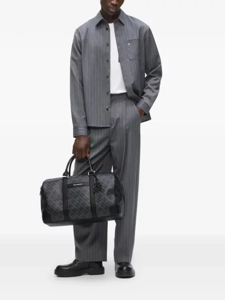Geantă Karl Lagerfeld K/Monogram gri