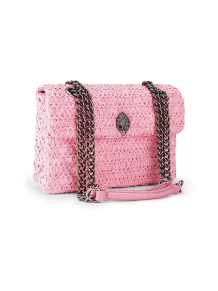 Kurt Geiger London torebka crossbody Raffia Kensington różowa