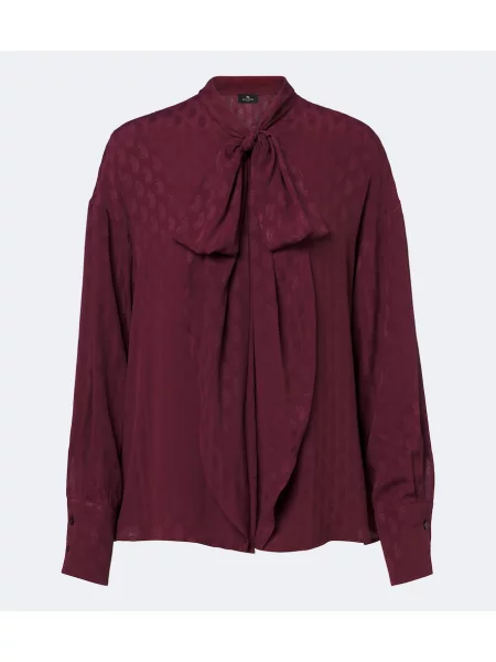 Bluză Etro cu model paisley din jacard cu legături
