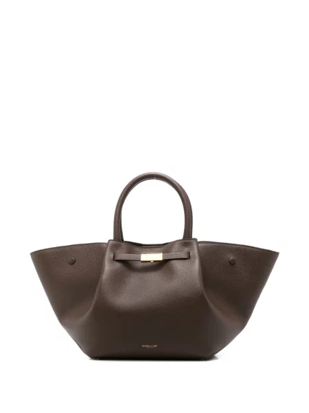 Geantă shopper Demellier maro