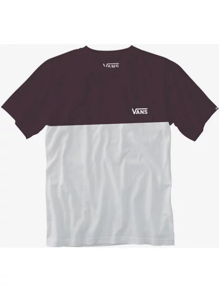 T-shirt z krótkim rękawem Vans Colorblock w kolorze bordowo-białym S biała