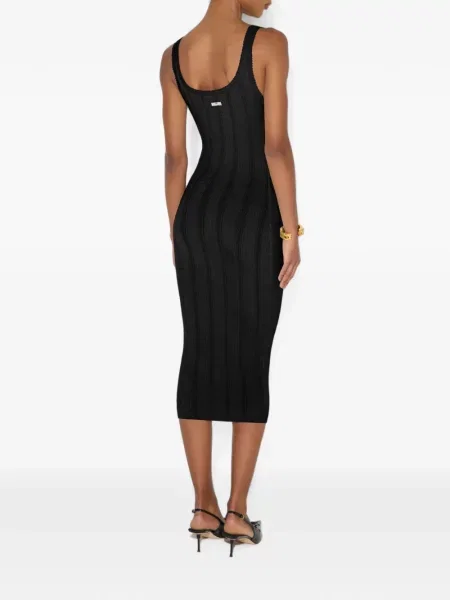 Rochie Elisabetta Franchi tricotate ajurata negru