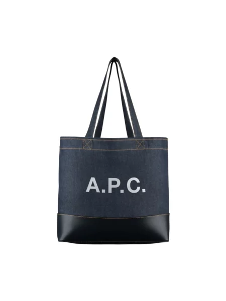 Torba A.p.c. skórzana niebieska