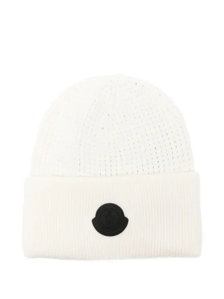 Căciulă Moncler tricotate alb