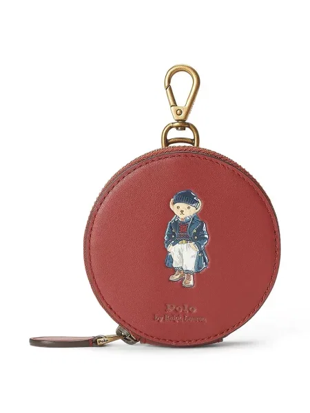 Polo Ralph Lauren portofel de piele femei rosu