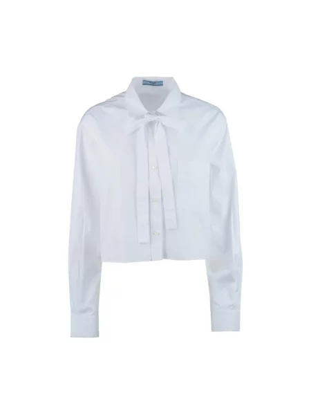Koszula Prada popelinowa biała