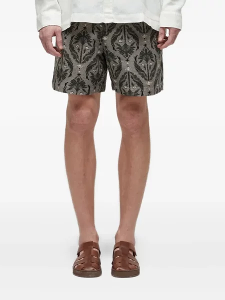 Žakárové kraťasy Osklen bílé