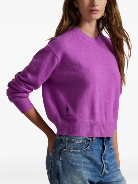 Căciulă Polo Ralph Lauren cu broderie cu dungi cowboy roșu