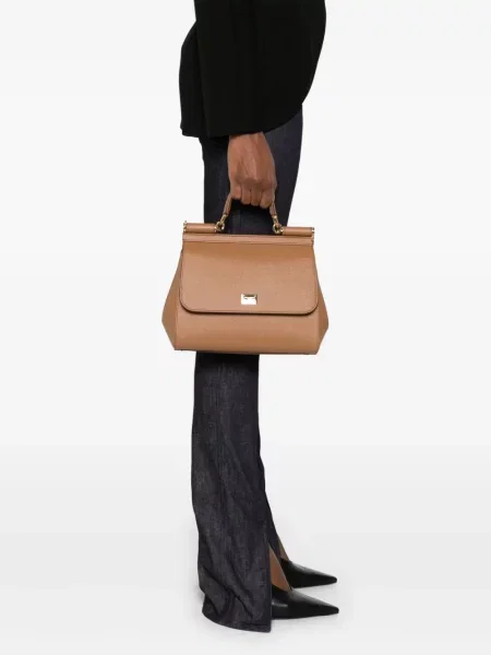 Geantă Dolce & Gabbana Sicily maro