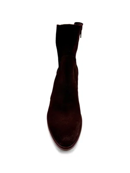 Μποτάκια αστραγάλου Strategia Shoes σουέντ καφέ