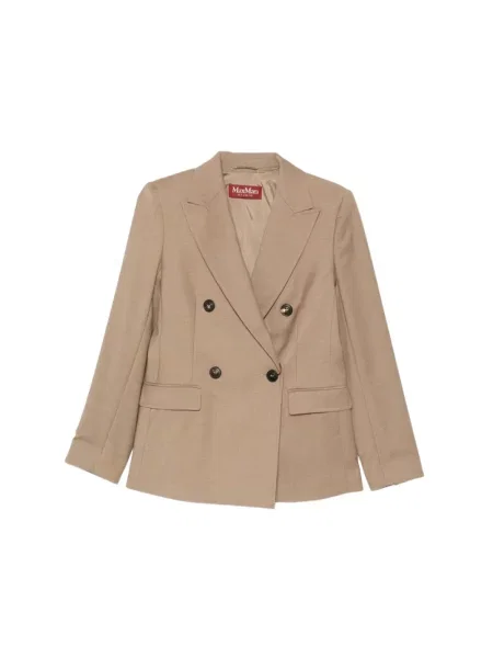 Marynarka Max Mara Studio wełniana beżowa