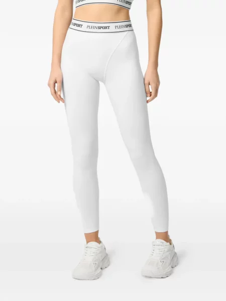Leggings Plein Sport alb