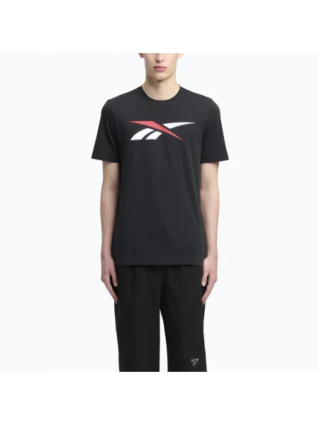 Tricou pentru bărbați Reebok Gs Vector Tee black/white/vector red alb
